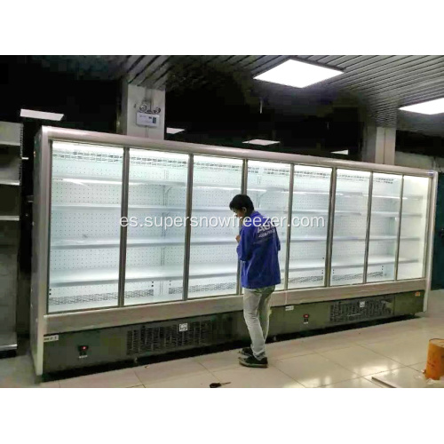 Pantalla vertical 4 Refrigerador de gabinete de puerta de vidrio